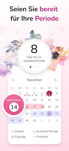 Periodenkalender - Zyklus Bildschirmfoto 1