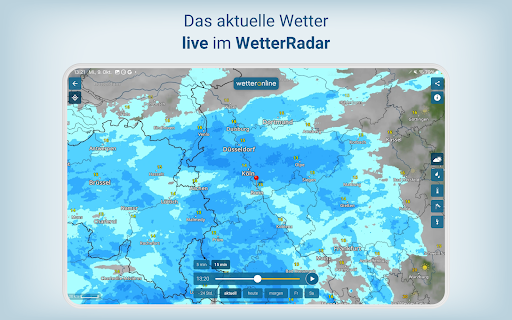 Wetter Online - RegenRadar Bildschirmfoto 32