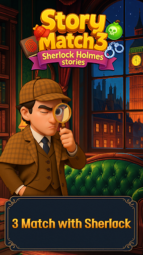 Sherlock Holmes Mystery Match3 Bildschirmfoto 7