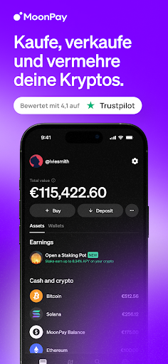 MoonPay: Kaufe Bitcoin & mehr Bildschirmfoto 5