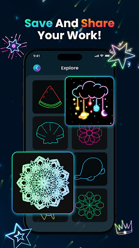 Magic Doodle: Glow Art Drawing Bildschirmfoto 8