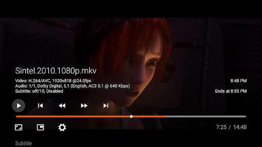 Vimu Media Player für TV Bildschirmfoto 2