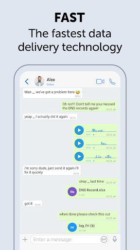 Zangi Messenger Bildschirmfoto 1