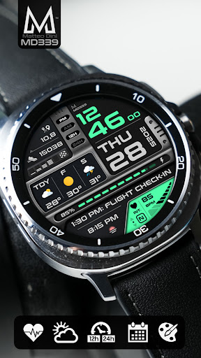 MD339 Digital watch face Bildschirmfoto 4