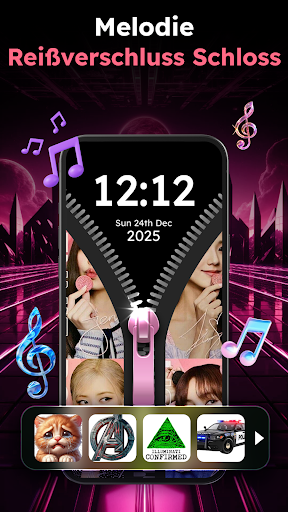 Zipper Lock Wallpapers Screen Bildschirmfoto 17