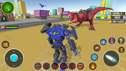 Dino Transform Robot Games Bildschirmfoto 2