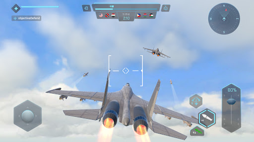Sky Warriors: Flugzeugspiel Bildschirmfoto 1