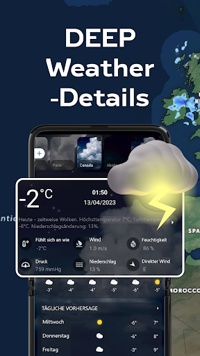 Wetterradar und Wetter-Live Bildschirmfoto 3