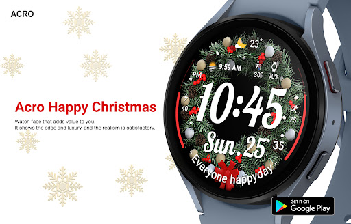 ACRO Happy Christmas Watchface Bildschirmfoto 14