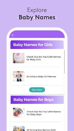 Pregnancy Tracker & Baby App Bildschirmfoto 1