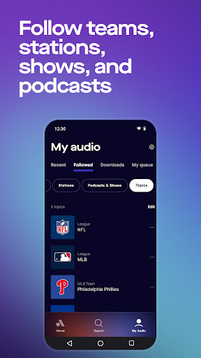Audacy: Radio & Sports Talk Bildschirmfoto 4