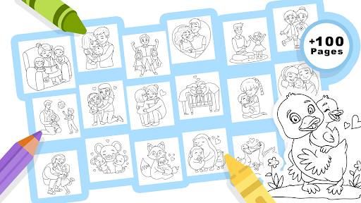 Family Love Coloring Book Bildschirmfoto 14