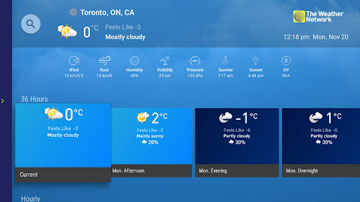 The Weather Network TV App Bildschirmfoto 4