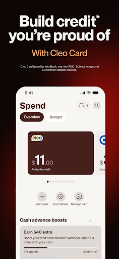 Cleo AI: Cash Advance & Money Bildschirmfoto 5