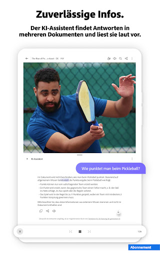 Adobe Acrobat Reader für PDF Bildschirmfoto 4