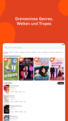 Wattpad - Wo Geschichten leben Bildschirmfoto 7