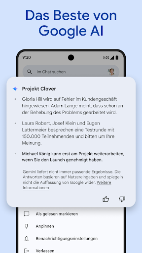 Google Chat Bildschirmfoto 3