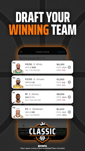 DraftKings Fantasy Sports Bildschirmfoto 3