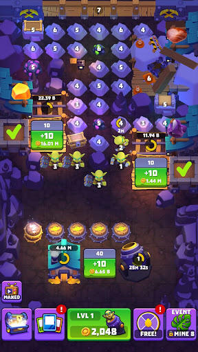 Gold & Goblins - Merge Spiele Bildschirmfoto 4