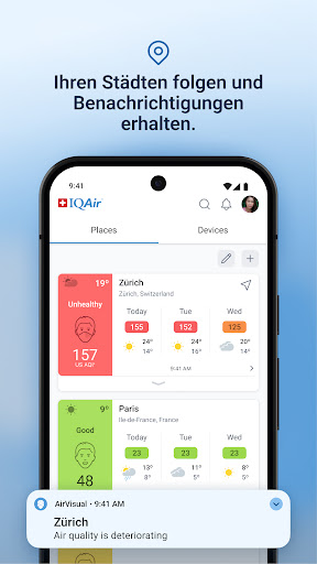 IQAir AirVisual | Luftqualität Bildschirmfoto 4