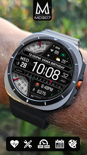 MD307 Digital watch face Bildschirmfoto 2