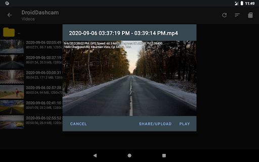 Droid Dashcam - Auto-DVR Bildschirmfoto 10