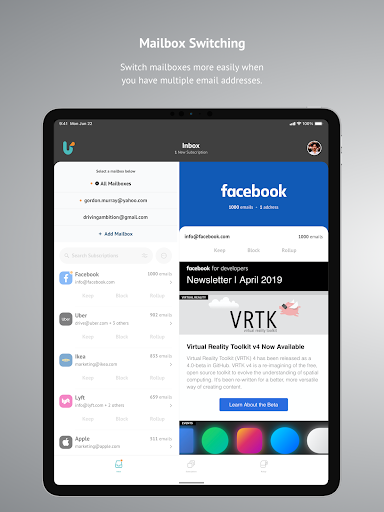 Unroll.Me - Inbox Mail Cleaner Bildschirmfoto 8