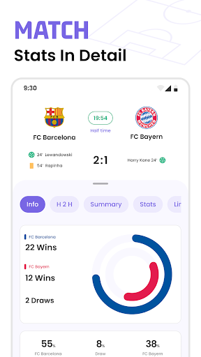 Football Live Scores: SnapGoal Bildschirmfoto 7