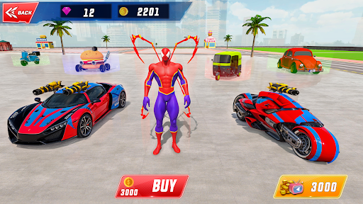 Spider Robot Hero Car Games Bildschirmfoto 13