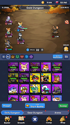 Animal Busters : Idle RPG Bildschirmfoto 4