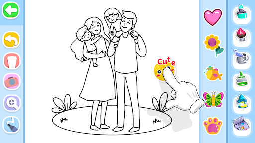 Family Love Coloring Book Bildschirmfoto 6