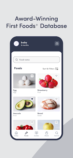Solid Starts: Baby Food App Bildschirmfoto 1