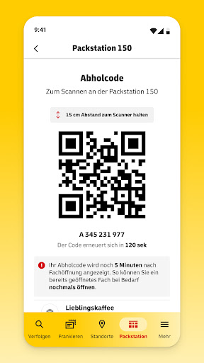 Post & DHL Bildschirmfoto 7