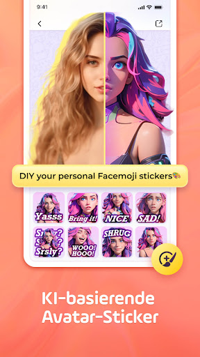 Facemoji-Tastatur Emoji&Design Bildschirmfoto 2