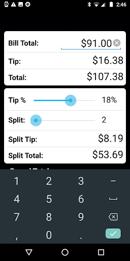Tip Calculator Bildschirmfoto 2