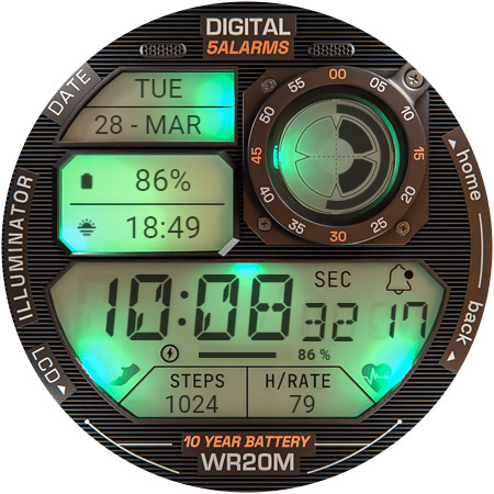 ILLUMINATOR Digital Watch face Bildschirmfoto 30