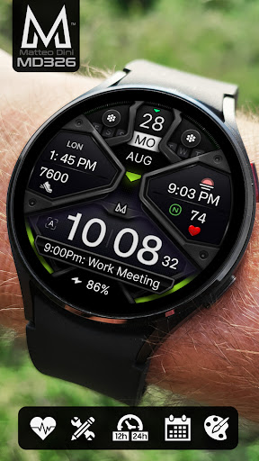MD326 3D Modern Watch Face Bildschirmfoto 15