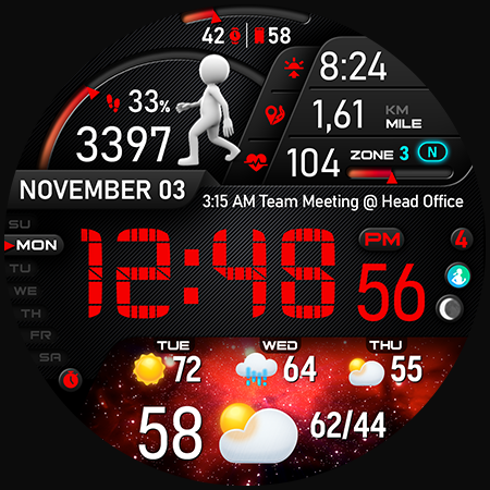PER23 Digital Watch Face Bildschirmfoto 39