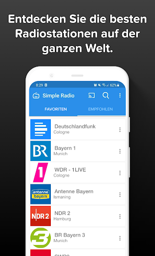Simple Radio: Live AM FM Radio Bildschirmfoto 1