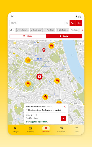 Post & DHL Bildschirmfoto 23