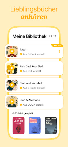 Listen AI: Text zu Sprache Bildschirmfoto 2
