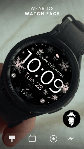 Snowflake rose gold watch face Bildschirmfoto 10