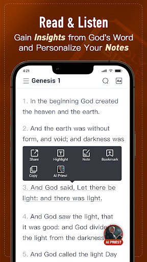 Holy Bible, KJV Bible + Audio Bildschirmfoto 1