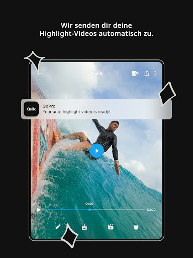 GoPro Quik: Video-Editor Bildschirmfoto 8
