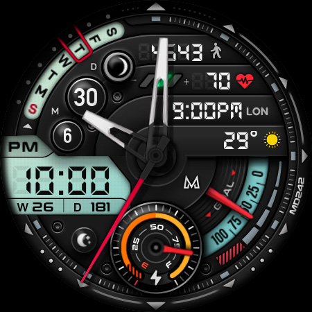 MD242 Hybrid watch face Bildschirmfoto 15