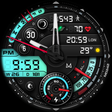 MD242 Hybrid watch face Bildschirmfoto 14