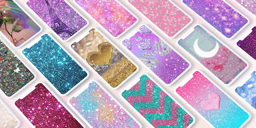 Glitter Wallpaper: Theme, Icon Bildschirmfoto 1