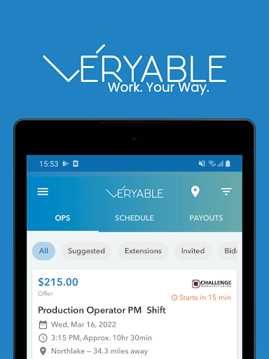 Veryable: Work. Next Day Pay Bildschirmfoto 15