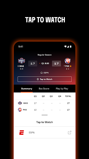 WNBA - Live Games & Scores Bildschirmfoto 1