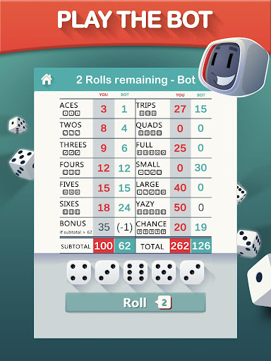 Yazy the yatzy dice game Bildschirmfoto 10